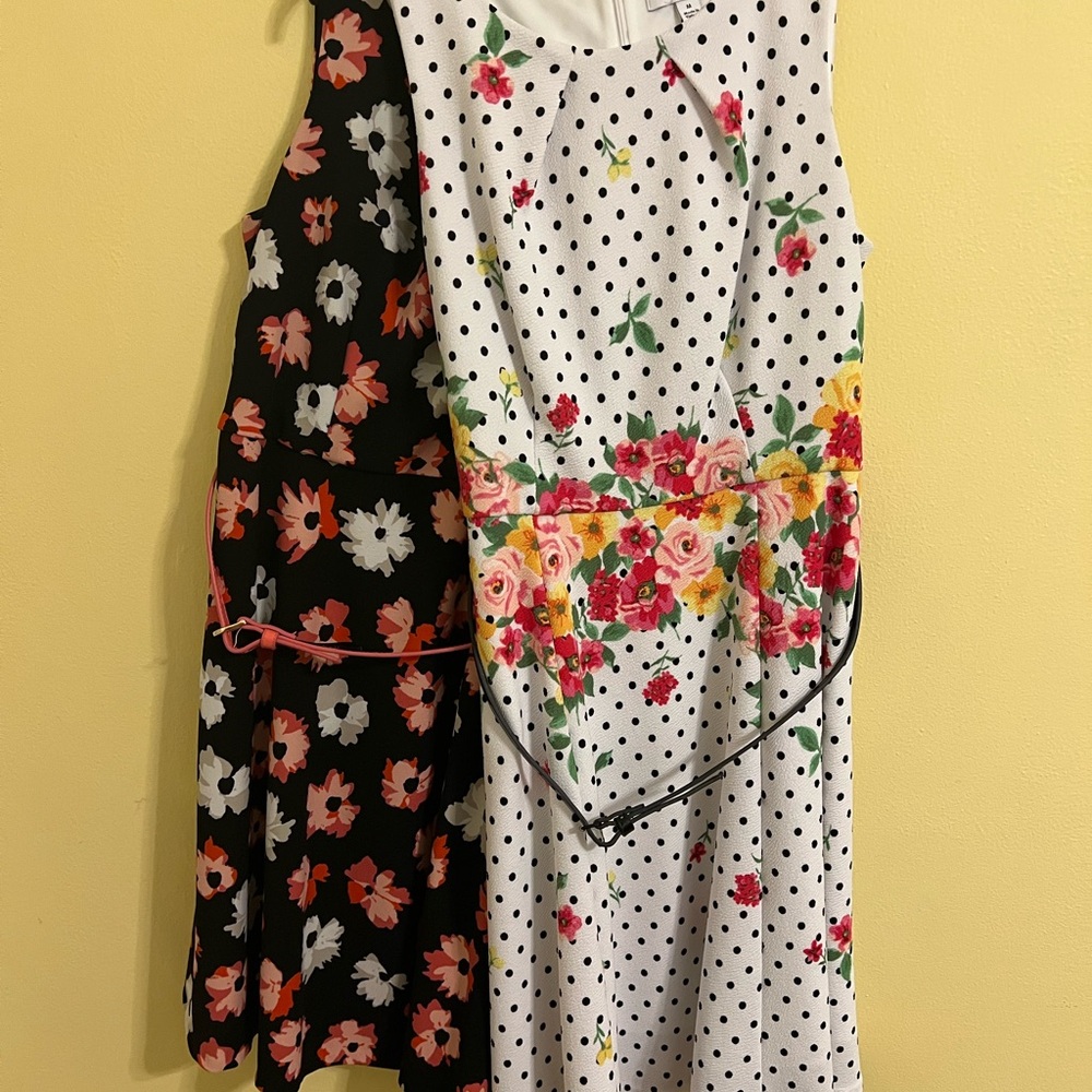 2 Elle Floral Dresses Size M